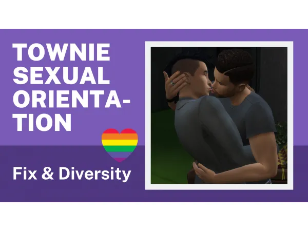 Maxis Match Townie Sexual Orientation Fix Diversity by flauschtrud - The Sims 4 Custom Content