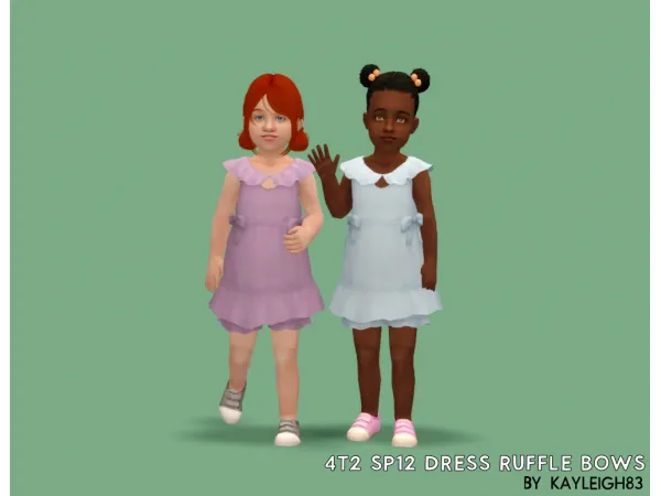 P12DressRuffleBow - The Sims 2 Custom Content