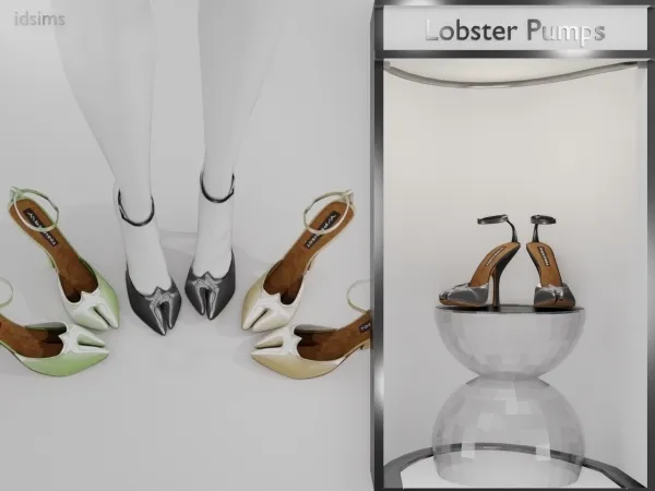 Alpha Lobster Pumps by polygoncouture - The Sims 4 Custom Content