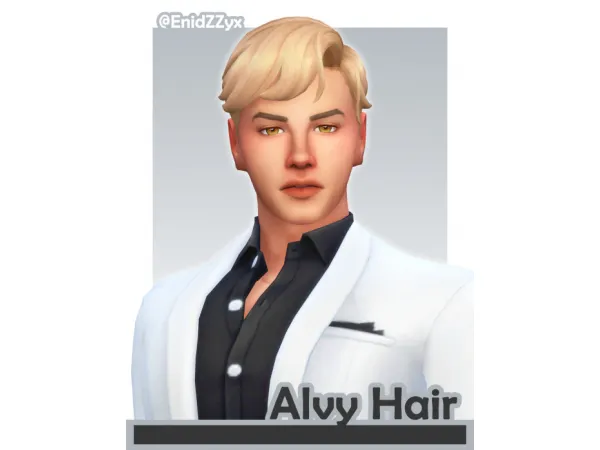 Maxis Match Alvy Hair - The Sims 4 Custom Content