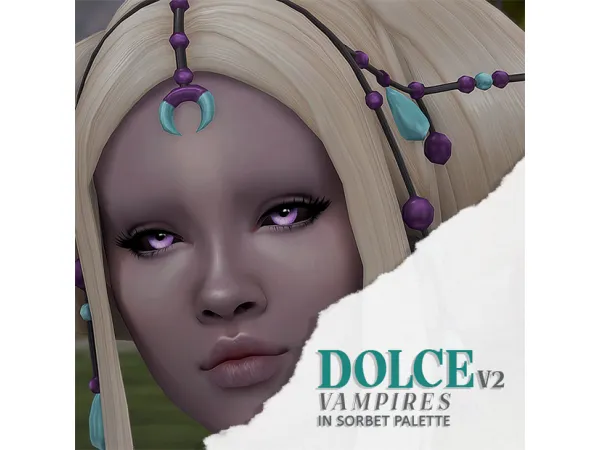 Maxis Match DOLCE V2 VAMPIRES SORBET PALETTE by Wrixie - The Sims 4 Custom Content