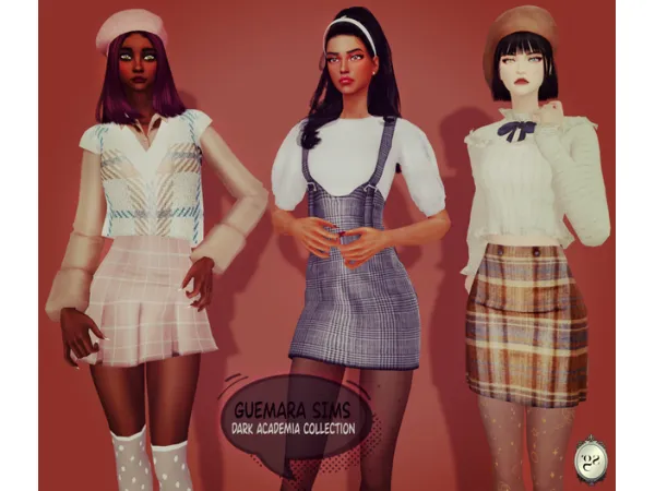 Alpha Dark academia Collection by Guemara - The Sims 4 Custom Content