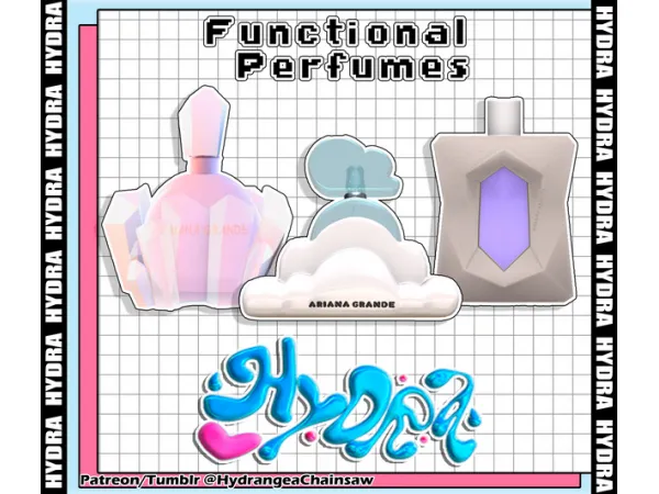 Mix Functional perfumes by Hydrangea - The Sims 4 Custom Content