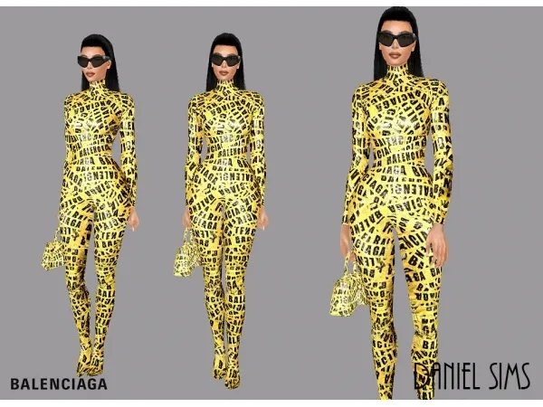 Alpha Kim Kardashian in Balenciaga - The Sims 4 Custom Content