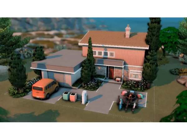 Maxis Match 50s House - The Sims 4 Custom Content