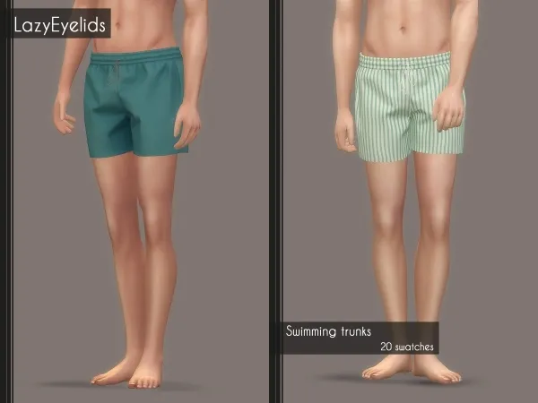 Alpha Swimming trunks - The Sims 4 Custom Content