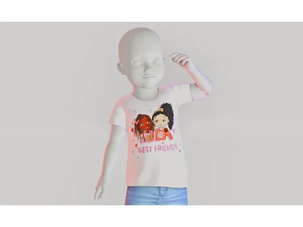Alpha Cute shirts and tights for toddler girls by littletodds - The Sims 4 Custom Content