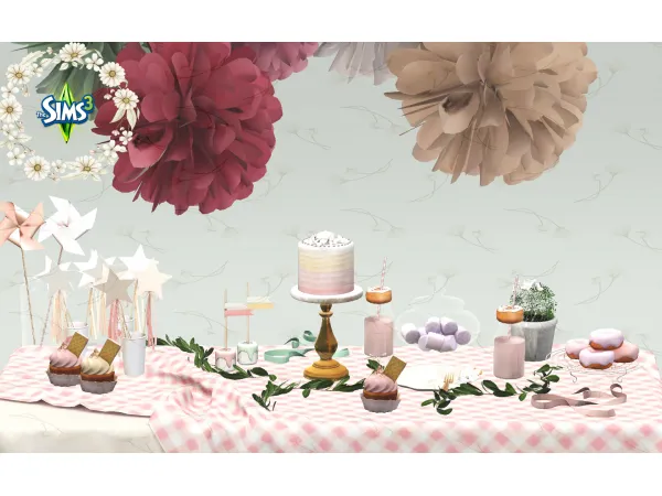 PARTY PINK BOX - The Sims 3 Custom Content