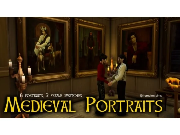 Maxis Match [Herecirm] Fantasy Portraits - The Sims 4 Custom Content