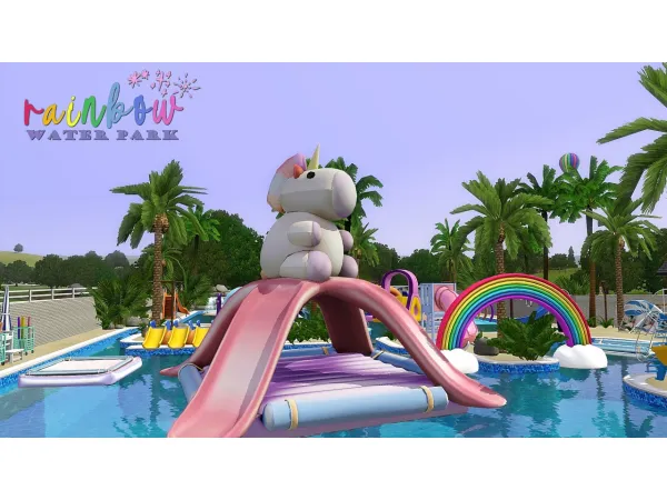 rainbow water park - The Sims 3 Custom Content