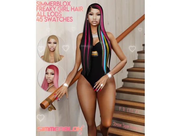 Alpha Super Freaky Girl 58 by Simmer Blox - The Sims 4 Custom Content