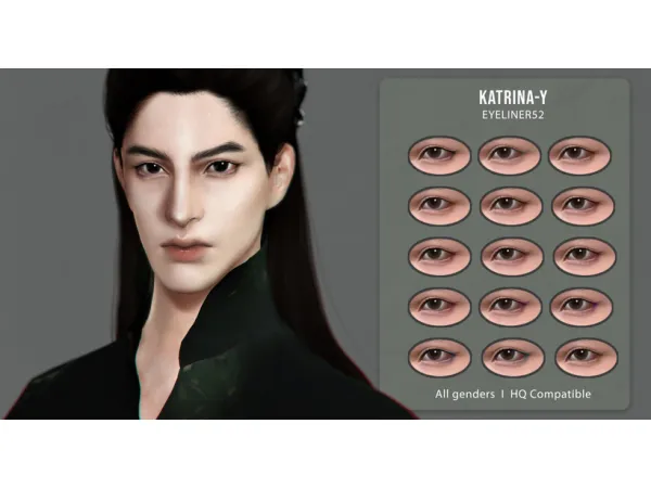 Alpha Eyeliner52(Love Between Fairy and Devil) - The Sims 4 Custom Content