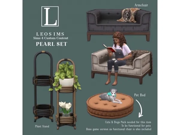 Alpha Pearl Set - The Sims 4 Custom Content