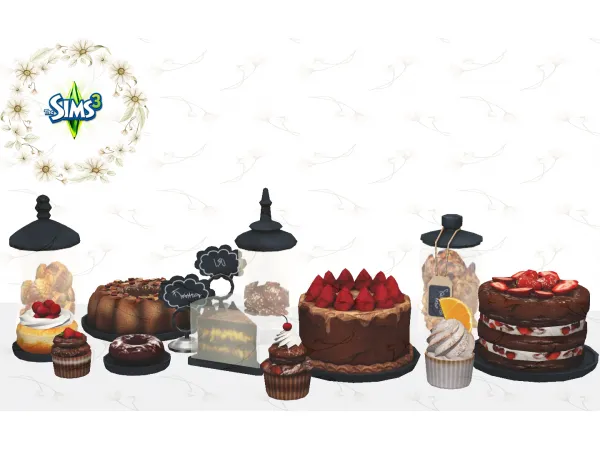SET DESSERTS SOLORYA - The Sims 3 Custom Content