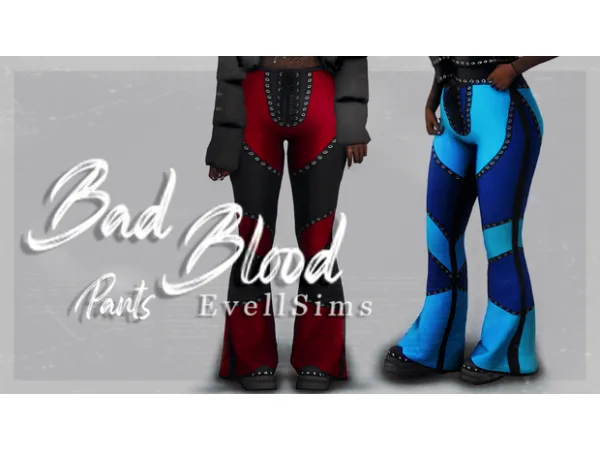 Alpha Bad Blood Pants by EvellSims - The Sims 4 Custom Content
