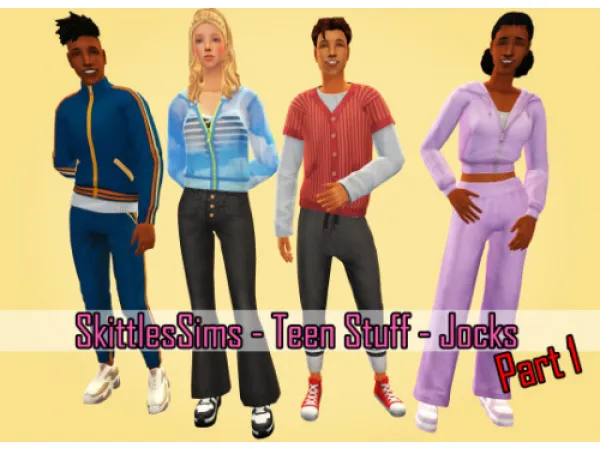 skittlessims teen stuff jocks part 1 - The Sims 2 Custom Content