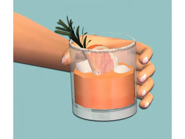 Paloma Drink Bar Glass Replacement for - The Sims 2 Custom Content