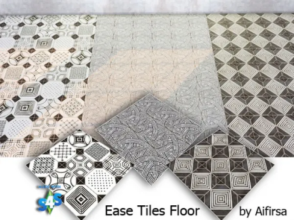 Alpha Ease Floor Tiles - The Sims 4 Custom Content