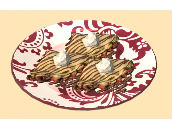 Strawberry Crepes Food for - The Sims 2 Custom Content