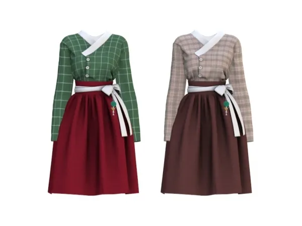 Alpha daily hanbok - The Sims 4 Custom Content