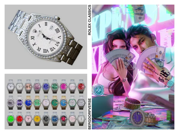 Alpha Rolex Classics Watch - The Sims 4 Custom Content