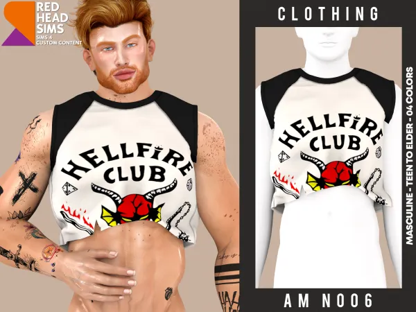 Alpha AM CLOTHING N006 - The Sims 4 Custom Content