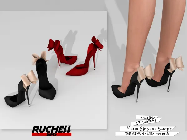 Alpha MARIA ELEGANT SCARPIN - The Sims 4 Custom Content
