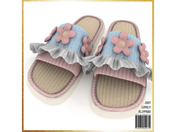 Alpha Just Lovely Slippers by mirosims2020 - The Sims 4 Custom Content