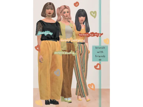 Alpha Bunch with Friends (Set) by Daisy Pixels - The Sims 4 Custom Content