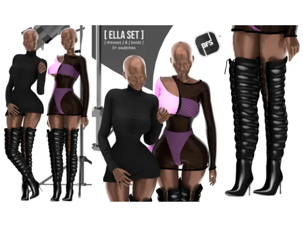 Alpha 29 Ella Set by BrazilianForeverSims - The Sims 4 Custom Content