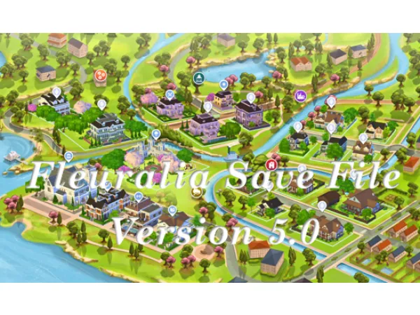 Maxis Match Version 50 Fleuralia Save File - The Sims 4 Custom Content