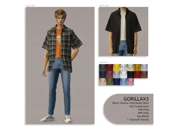 GORILLAX3 AM TOP 4T2 LILROISIN - The Sims 2 Custom Content