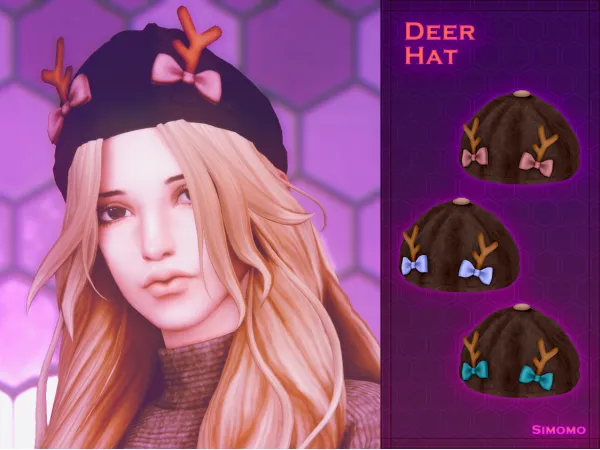 Maxis Match Deer Hat - The Sims 4 Custom Content