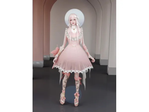 Alpha Shining Nikki Butterfly Lolita by Simsonico - The Sims 4 Custom Content