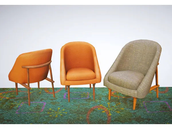 Yuxis F3 Suburban Chair - The Sims 2 Custom Content