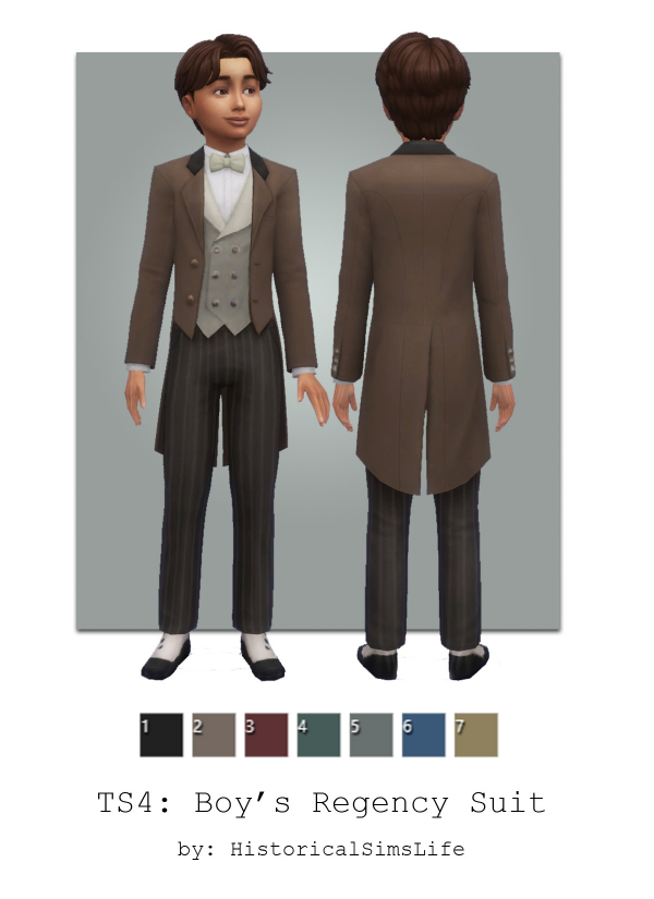 Maxis Match Boys Regency Suit by simsfinds - The Sims 4 Custom Content