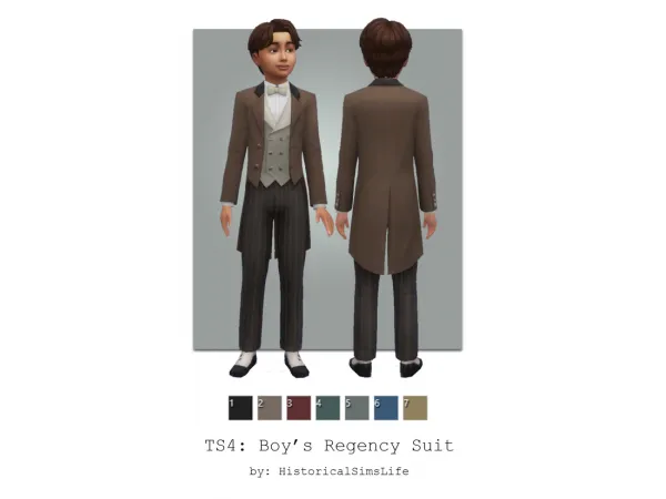 TS4: Boy’s Regency Suit