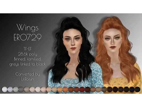 Five new random hair retextures - The Sims 2 Custom Content