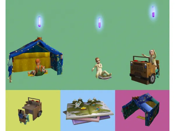 4t2 Little Camper Toddler Skilling Toys - The Sims 2 Custom Content