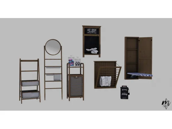 Pixelvibes Laundry Room Set - The Sims 3 Custom Content