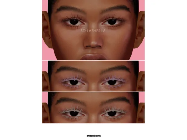 Alpha 3D LASHES L8 by simsfinds - The Sims 4 Custom Content