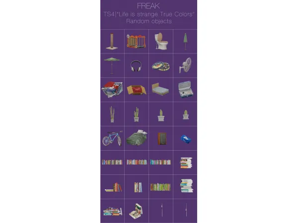 Mix Freak [LisTrueColors] random objects - The Sims 4 Custom Content