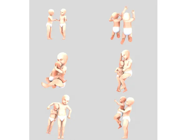 Mix [Scarlett Bulckowisk] Littlest One Posepack - The Sims 4 Custom Content
