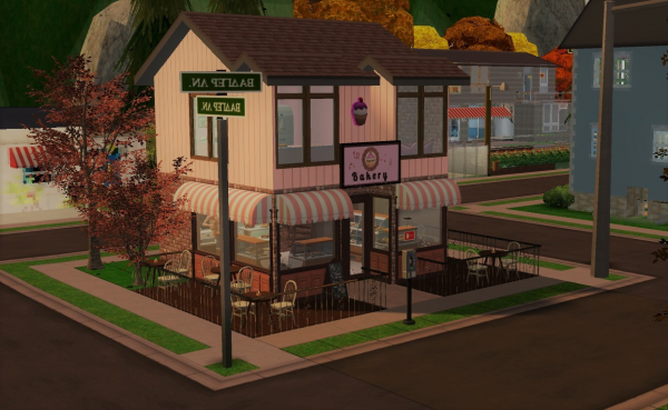 Sassy's Sweet Treats Bakery by simsfinds - The Sims 2 Custom Content