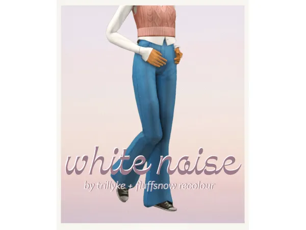 White Noise jeans - The Sims 2 Custom Content