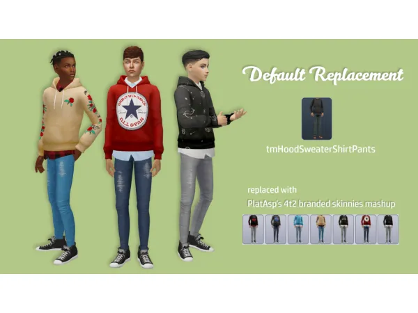 HoodedSweaterShirtPants - The Sims 2 Custom Content