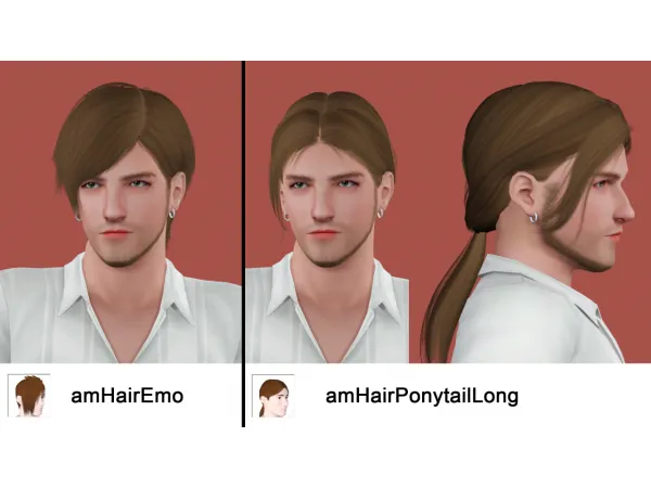 Retexture default hair for base game by carversims - The Sims 3 Custom Content