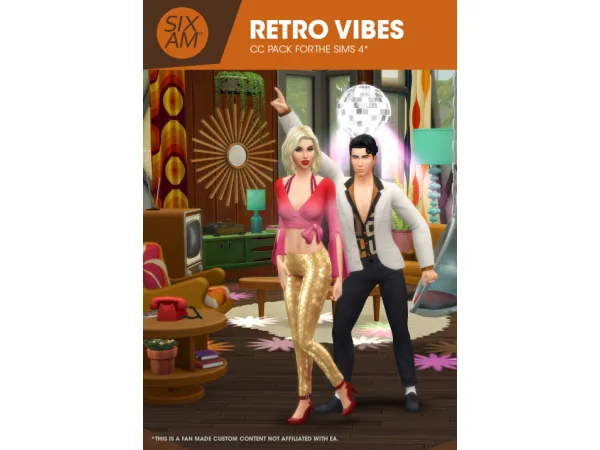 Maxis Match Retro Vibes ( Pack for ) by SIXAM CC - The Sims 4 Custom Content