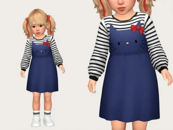 Maxis Match kiara dress by casteru - The Sims 4 Custom Content