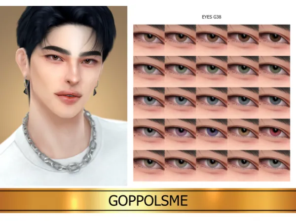 Alpha GPME GOLD Eyes G38 by GoppolsMe - The Sims 4 Custom Content